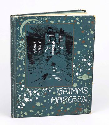 Book "Grimms Märchen" (Grimm's Fairy Tales), circa 1905. Theo Stroefer Kunstverlag Nürnbergänzt 