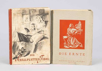 2 record catalogs of Telefunken records, 1930s. 1x "Die Schallplatten Fibel," published by 