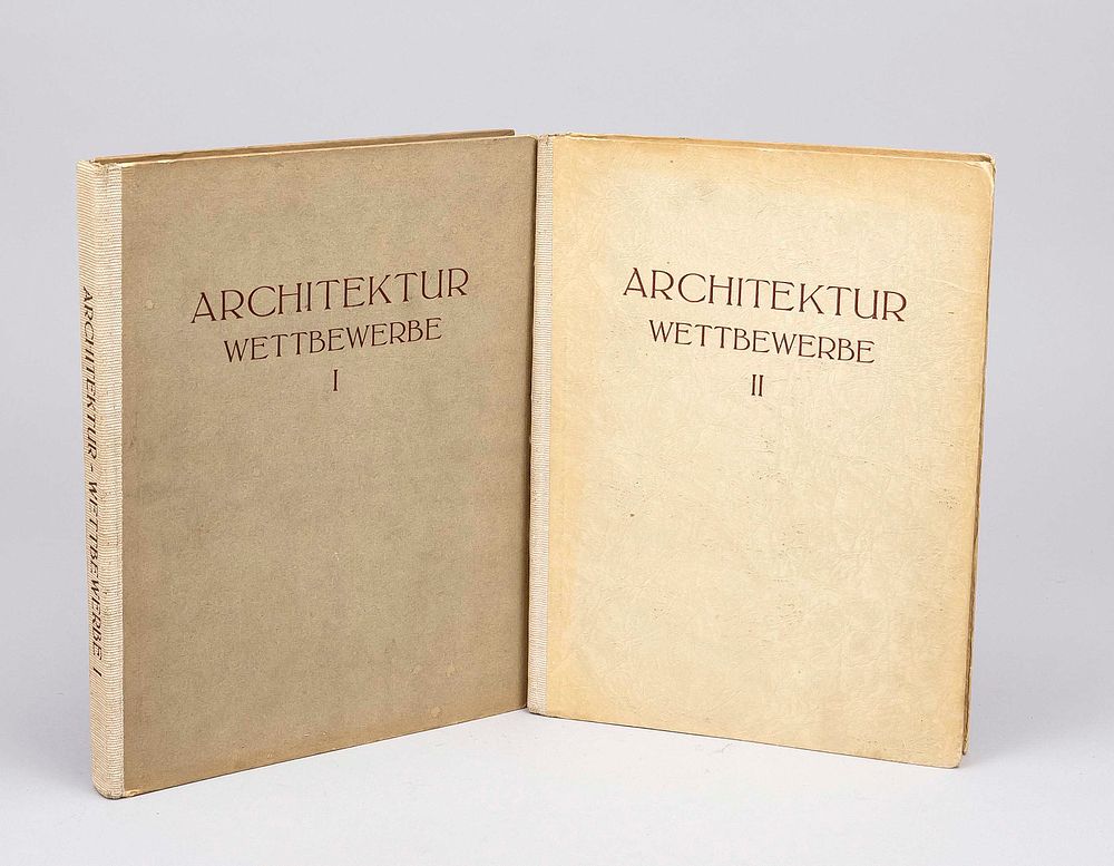 2 books "Architektur Wettbewerbe" (Architecture Competitions), volumes I and II. Published by 