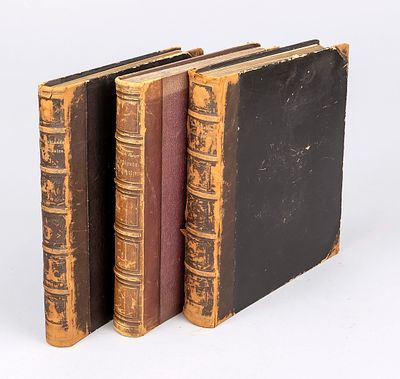 Three books "Deutschlands Kunstschätze" (Germany's Art Treasures), published by Verlag von A. 