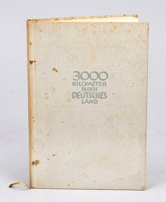 Book "3000 Kilometer durch Deutsches Land" (3000 kilometers through Germany), published "on the 