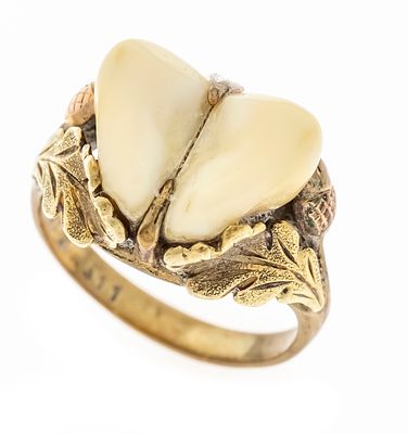 Grandel-Ring GG/RG 333/000 mit 2 Grandeln 11 x 7 mm, RG 54, 5,7 g