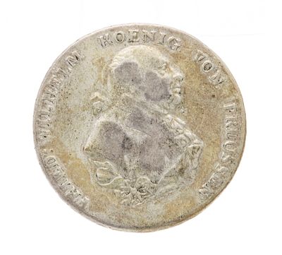 Silver coin 1 taler, 1793, Frederick William, King of Prussia, diameter approx. 37 mm, weight 
