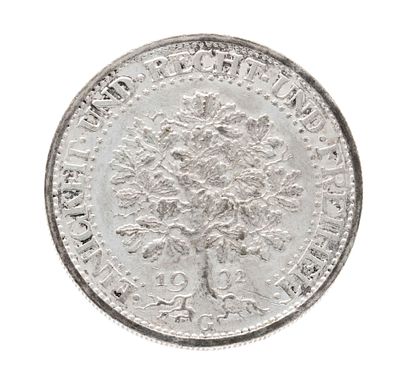 Silver coin 5 Reichsmark, 1932 G, oak tree, diameter approx. 35 mm, weight approx. 25 g