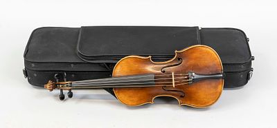 Violin in case, Germany, circa 1920, no markings. Case from the second half of the 20th 