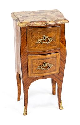 Gueridonkommode, französische Barock-Beistellkommode, 18. Jh. Gueridonkommode 
