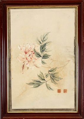 Silk painting, China, 1st half of the 20th century, ink and light colors on silk, slightly 