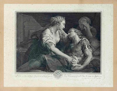 Johann Georg Wille (1715-1808) after Pompeo Girolamo Batoni (1708-1787), ''The Death of Marcus 