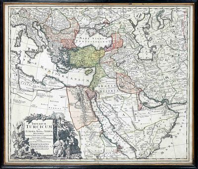 Historical map of southern Europe, the Turkish Empire, and the Near East, ''Imperium Turcicum 