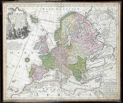 Historical map of Europe, ''Europa Delineata juxta Observationes Excellorum Virorum Academia 