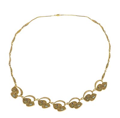 Fahrner necklace, 925/000 silver, gold-plated, stamped ''original Fahrner TF 925'', fine 