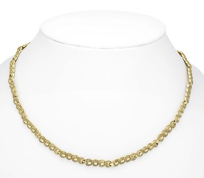 Fahrner link necklace, 925/000 silver, L. 42 cm, stamped ''Original Fahrner'' and ''TF,'' 20.0 g