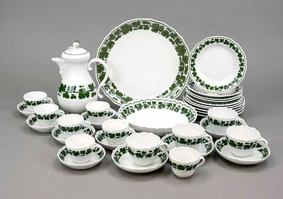 Coffee and mocha service, 34 pieces, Meissen, 20th century, second choice to allowance, new 