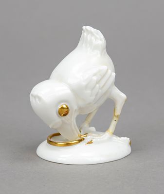 Art Deco bird figure, Hutschenreuther, Selb, mark of the art department 1920-38, designed by 