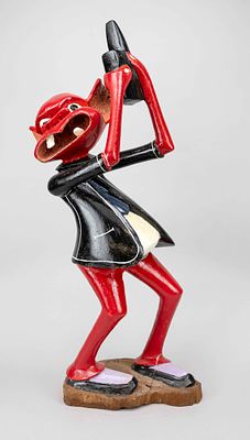 George Lilanga (1934-2005), important representative of the Tingatinga school in Tanzania 