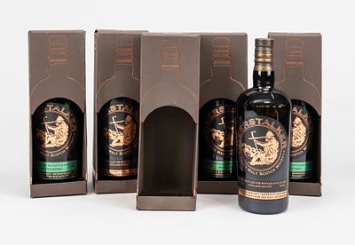 5 bottles of Scotch Blended Whisky, England 21st century, Deerstalker, 3 x Peated Edition, 2 x 