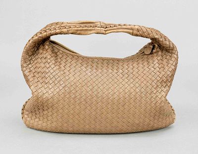 Bottega Veneta, Intrecciato Woven Nappa Leather Hobo Bag, soft toffee brown Intreccio Napa 