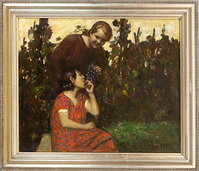 Adolf Frey-Moock (1881-1954), Swiss painter of Art Nouveau and Symbolism, worked with Franz von 