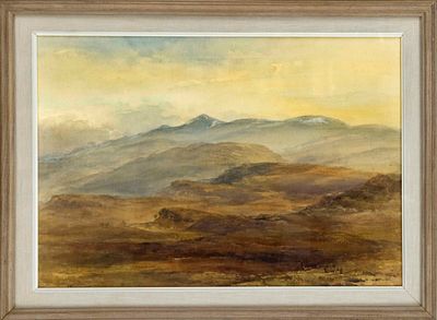 Wycliffe Egginton (1875-1951), British landscape painter, High Moor, watercolor on paper 