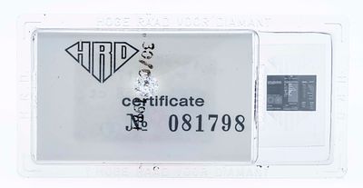 Brilliant 0.58 ct Fancy White+ (F)/Eye Clean, with HRD certificate 1981