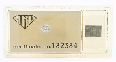 Brilliant 0.57 ct Fancy White+ (F)/Eye Clean, with HRD certificate 1987