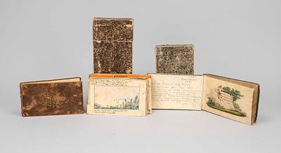 3 autograph books or friendship books, 18th/19th century. 1 x poetry album belonging to Ursula 
