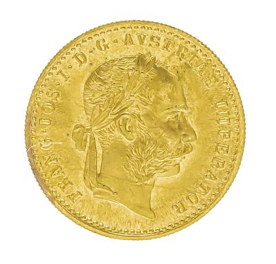 Gold coin 1 ducat, Austria-Hungary, Franz Joseph I, 1915 A, diameter approx. 20 mm, weight 