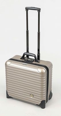 Rimowa, Lufthansa Collection Business/Cabin Trolley, lightweight taupe-colored polycarbonate 
