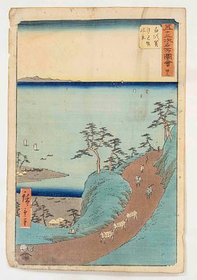 Ukiyo-e color woodblock print by Ando Hiroshige, Japan, Edo period. Sheet from the series The 