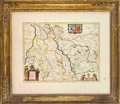 Historical map of Kleve and the surrounding area, ''Iuliacensis et Montensis Ducatus. De 