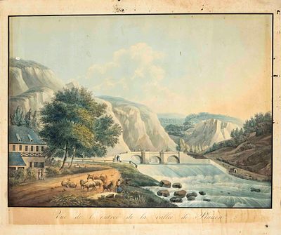 Historical view of Plauen, Johnston after Christian Gottlob Hammer (1779–1864), “Vue de 