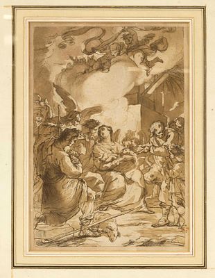 Ubaldo Gandolfi (1728–1781), after “The Adoration of the Shepherds,” etching and aquatint in 