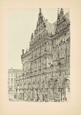 Hugo Wach (1872–1939), grandson of Felix Mendelssohn Bartholdy, portfolio ''Reisescizzen'' 