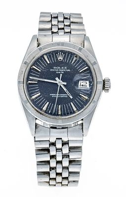 Rolex Oyster Perpetual Date, Superlative Chronometer, polished steel case, fluted steel bezel 