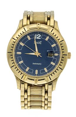 Piaget Polo Men’s Automatic Watch, 750/000 GG, Ref. 24010 M 501D circa 1995, polished gold case 