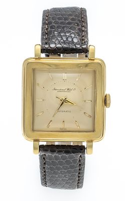 IWC Cioccolatone Men's Watch, Automatic, case 750/000 GG, circa 1951, rare model, polished case 