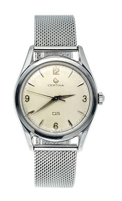 Certina DS, men’s watch, Ref. 5101.013 circa 1965, polished steel case, screw-down case back 
