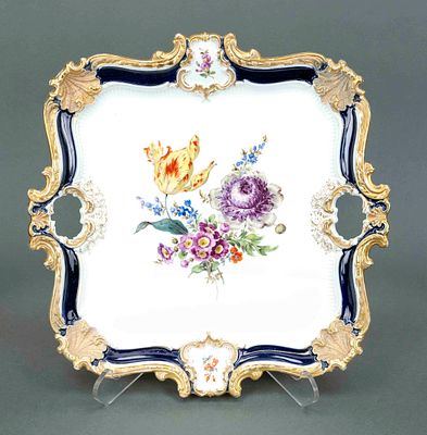 Ceremonial tray, Meissen, mark after 1934, first-grade, based on a design by Ernst August 