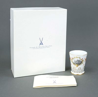 View mug, Meissen, special edition 1998/99 for the Friends of Meissen Porcelain, first-grade 