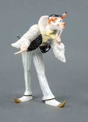 Bowing clown, Hutschenreuther, 20th century, designed by Gunther R. Granget, limited edition 