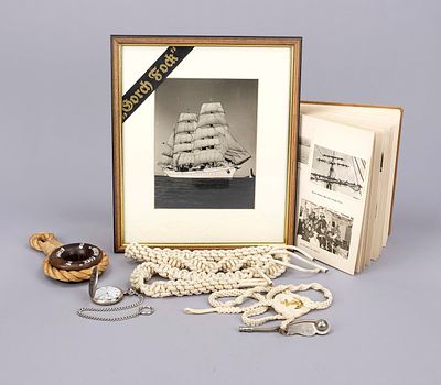 Collection related to the training ship Gorch Fock, estate of a young sailor, mid-20th century. 