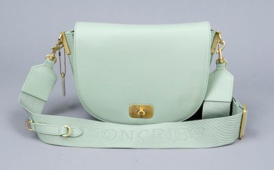 Moncrief, Frosty Green Andi Crossbody Bag, 3-piece set, pastel green fine-grained leather 