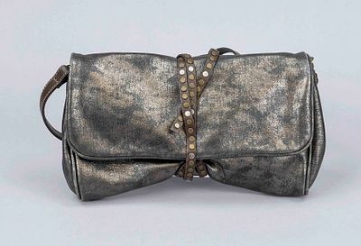 Alchimia, Vintage Clutch, bronze-colored leather with a slightly mottled metallic effect 