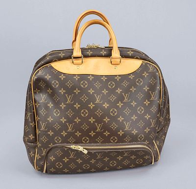 Louis Vuitton, Monogram Canvas Evasion Weekender/Travel Bag, rubberized cotton fabric in 
