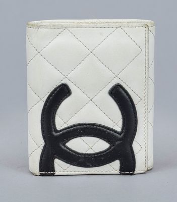 Chanel, Vintage Quilted Cambon Wallet, cream-white quilted leather in the brand’s signature 