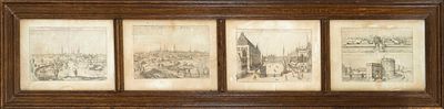 Four historical views of Bremen and the surrounding area from the so-called Dilich Chronicle 