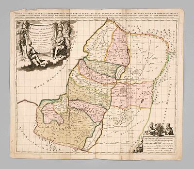 Historical map of the Holy Land -- ''Judaea seu Terra Sancta quae Hebraerorum sive 