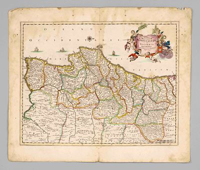 Historical map of Portugal -- ''Novissima Regnorum Portugalliae et Algarbiae Descriptio'' 
