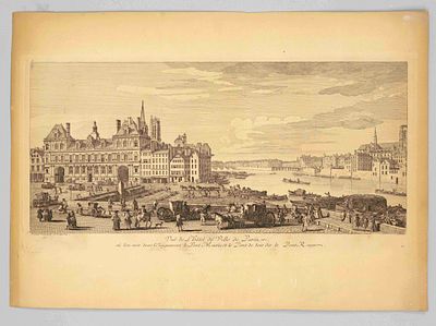 Collection of 5 sheets of decorative prints from the 18th/19th century: Jacques Rigaud 