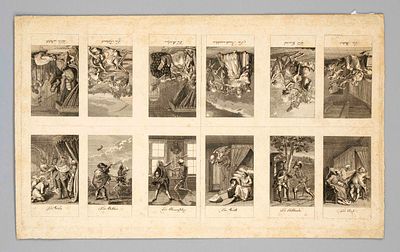 Daniel Nikolaus Chodowiecki (1726–1801), Dance of Death, twelve etchings—"The King," "The 